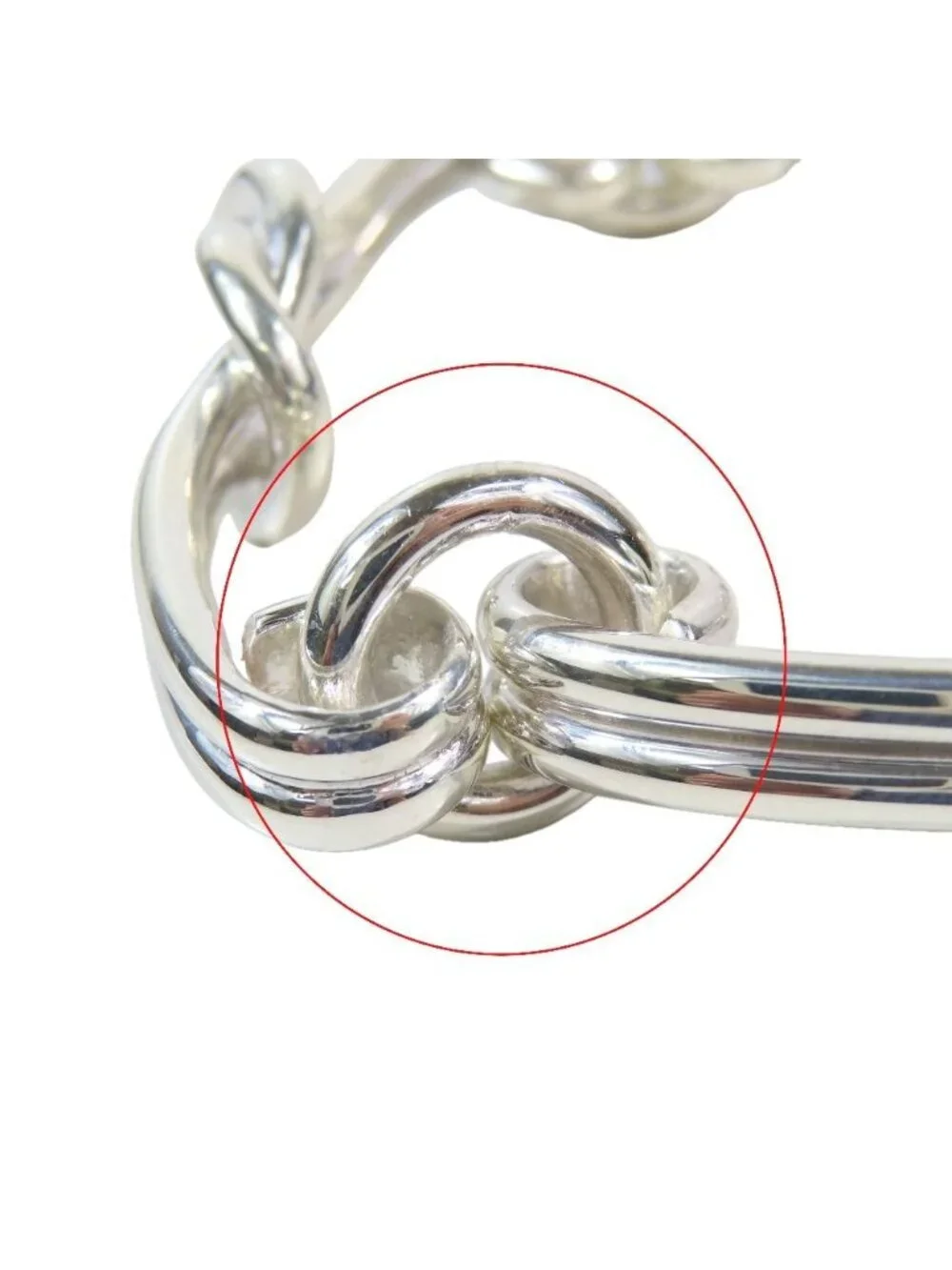 Gucci Vintage Knot Bracelet Bangle Silver